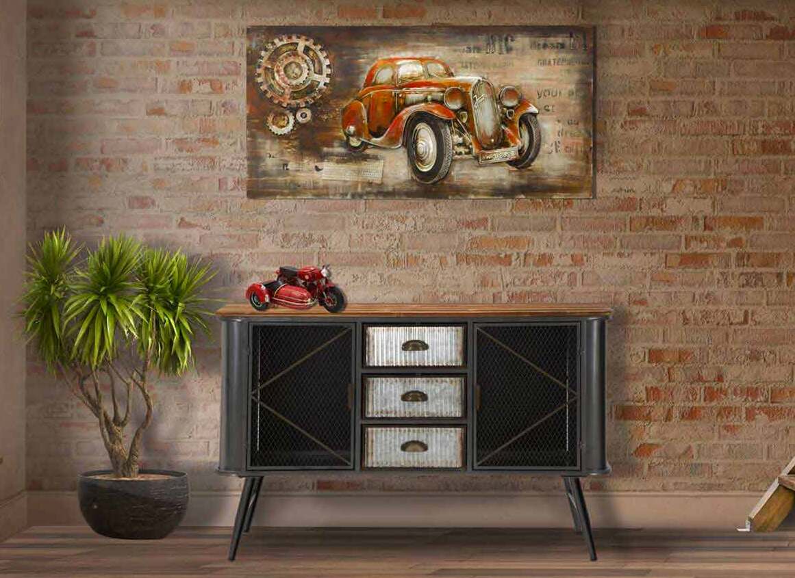 Industrial Style: 1950’s New York in our decoration.