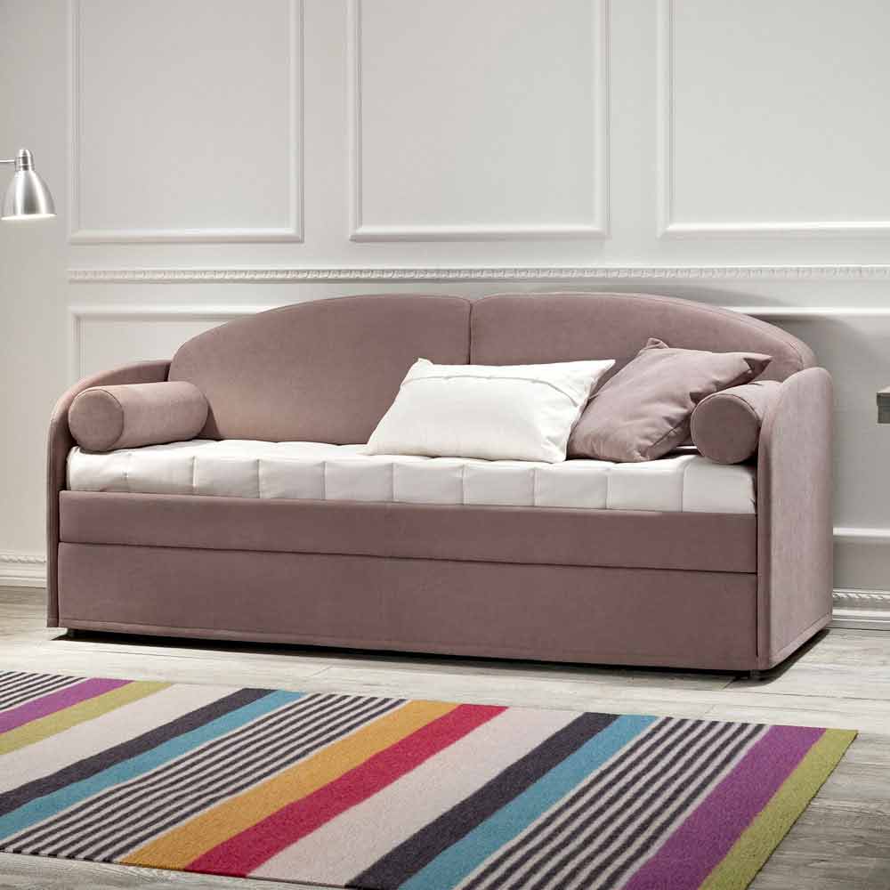 Bunk Sofa Bed in Modern Design Fabric Made in Italy