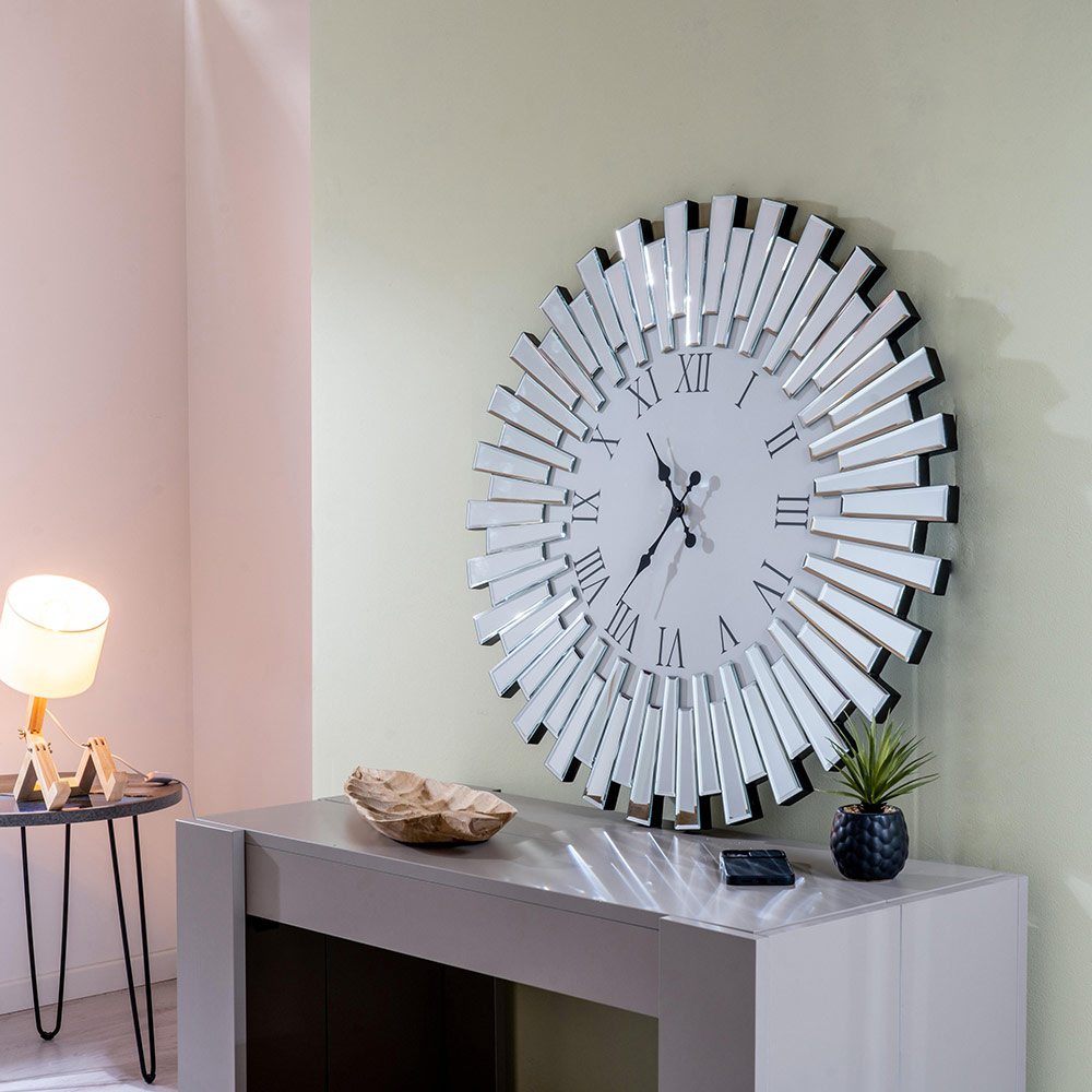 Shop Decorative Mirror Wall Clock online | Lazada.com.ph