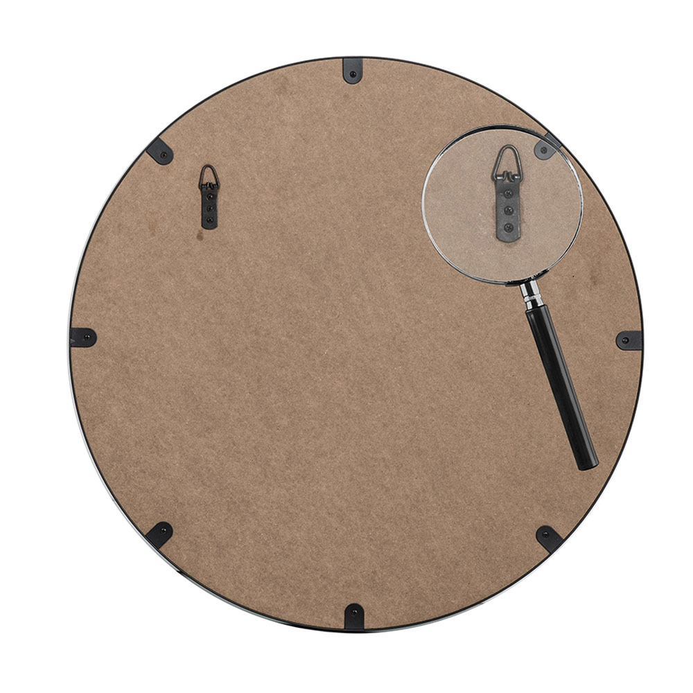 Round Wall Mirror with Marble Plate Insert