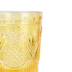 12 Water Glasses 250 ml in Glass and Worked Surface - Sangria Viadurini