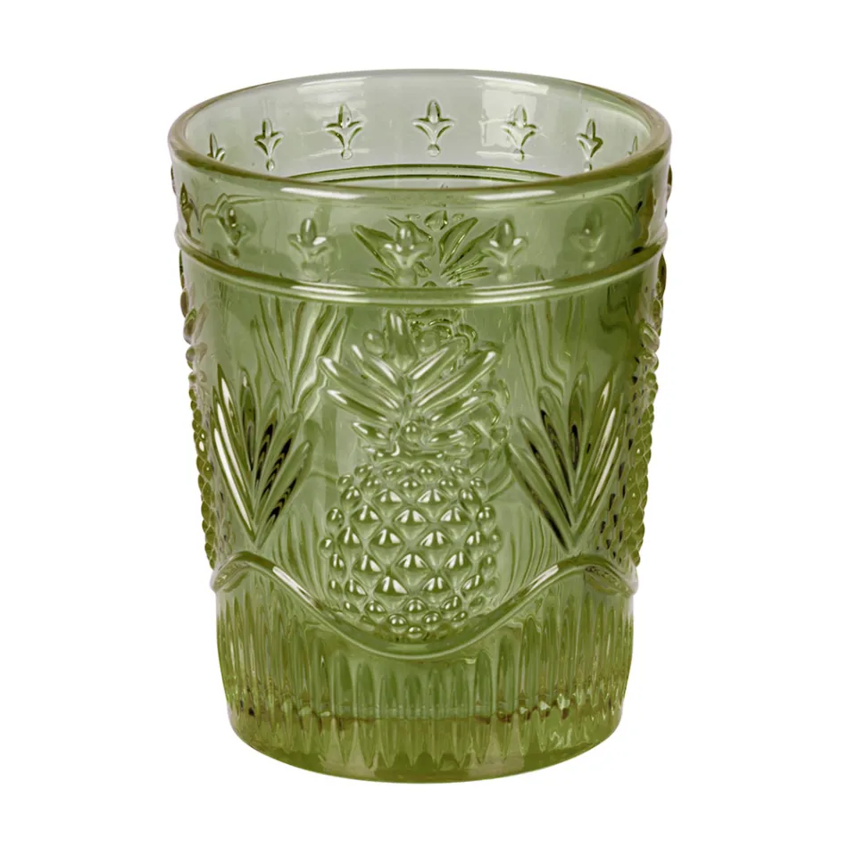 12 Water Glasses 250 ml in Glass and Worked Surface - Sangria Viadurini