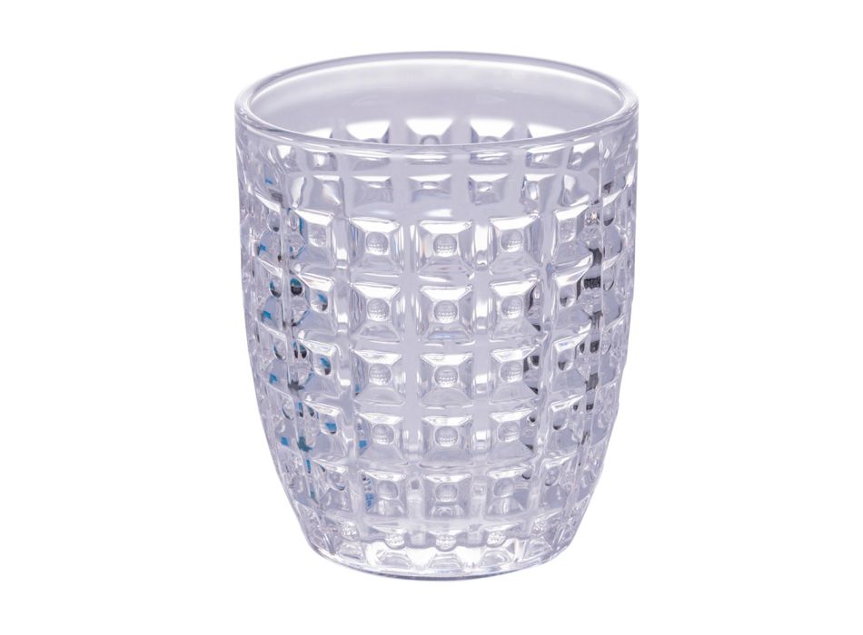 12 Water Glasses 350 ml in Different Colors and Decorations - Ocean Viadurini