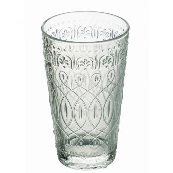12 Decorated Transparent Glass Beverage Glasses for Drinks - Maroccobic