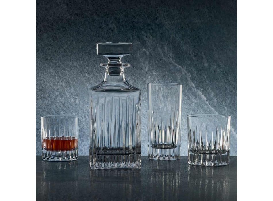 12 Low Whiskey Glasses or Tumbler Water in Ecological Crystal - Voglia