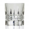 12 Double Old Fashioned Tumbler Whiskey Glasses in Crystal, Luxury Line - Fiucco