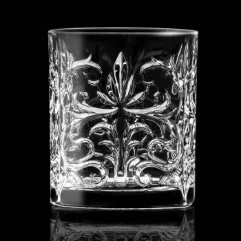 12 Double Old Fashioned Tumbler Glasses in Luxury Eco Crystal - Destino