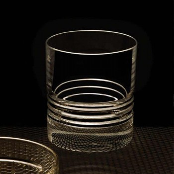 12 Tumbler Double Old Fashioned Crystal Whiskey Glasses - Arrhythmia