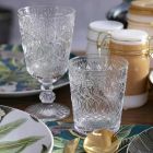 12 Tumbler Glasses for Water in Decorated Transparent Glass - Maroccobic Viadurini