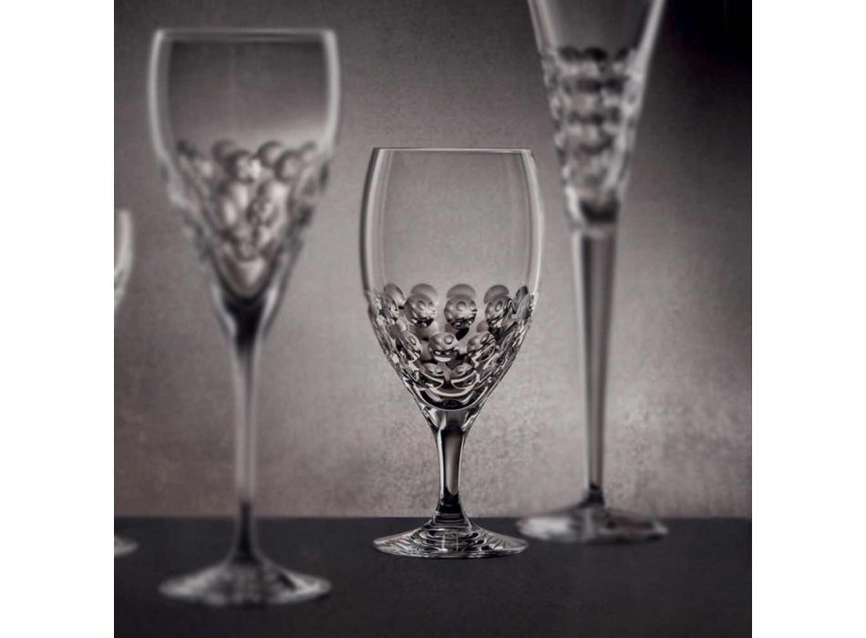 12 Beer Glasses in Ecological Crystal Decorated Luxury Design - Titanioball