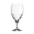 12 Beer Glasses in Eco Crystal Decorated Design, Luxury Line - Titanioball