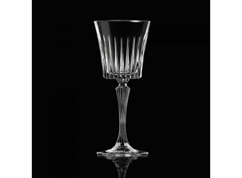 12 Luxury Ecological Crystal Water Cocktail Wine Glasses - Senzatempo Viadurini