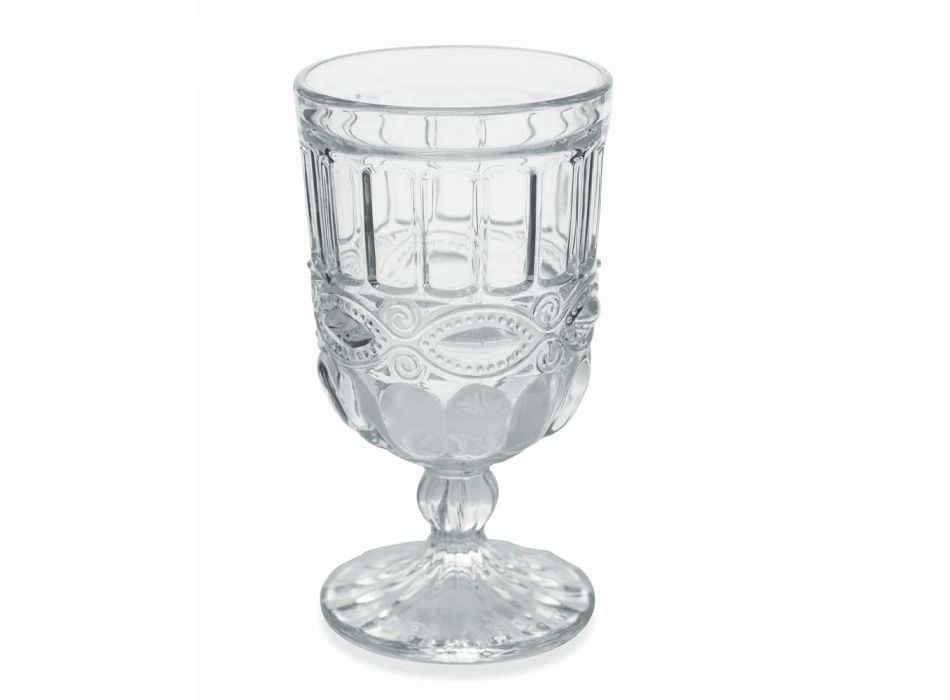 12 Transparent and Decorated Glass Goblets for the Christmas Table - Garbobic