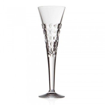 12 Wine Glasses Fluter Glasses for Crystal Bubbles - Titanioball