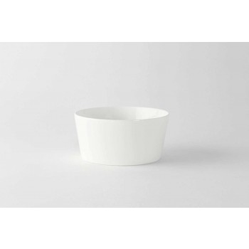 12 Modern Design White Porcelain Ice Cream or Fruit Cups - Egle