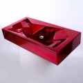 Modern design Solid Surface countertop basin Brill, handmade in Italy