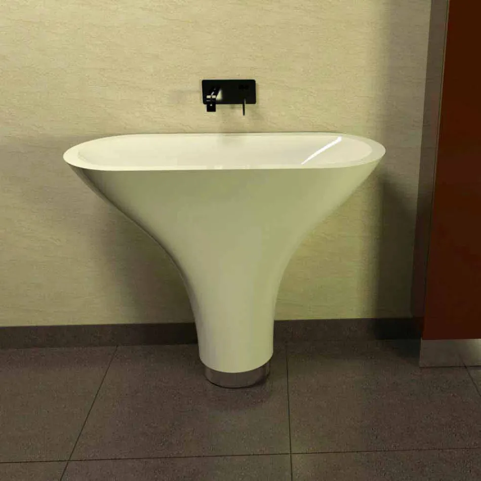 Washbasin Bathroom Design Flounder Made in Italy Viadurini
