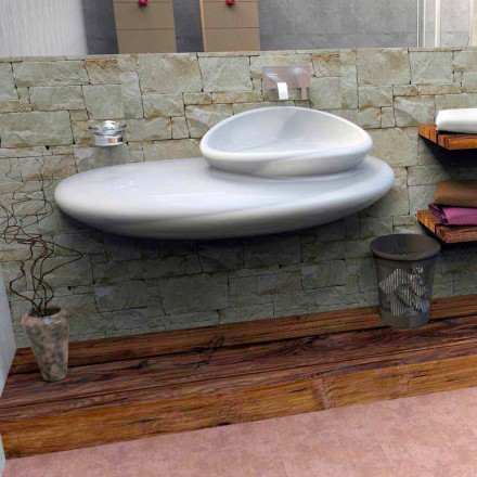 Stone washbasin Modern Design Made in Italy Viadurini
