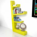 Modern design Solid Surface bookcase Austen, handcrafted in Italy