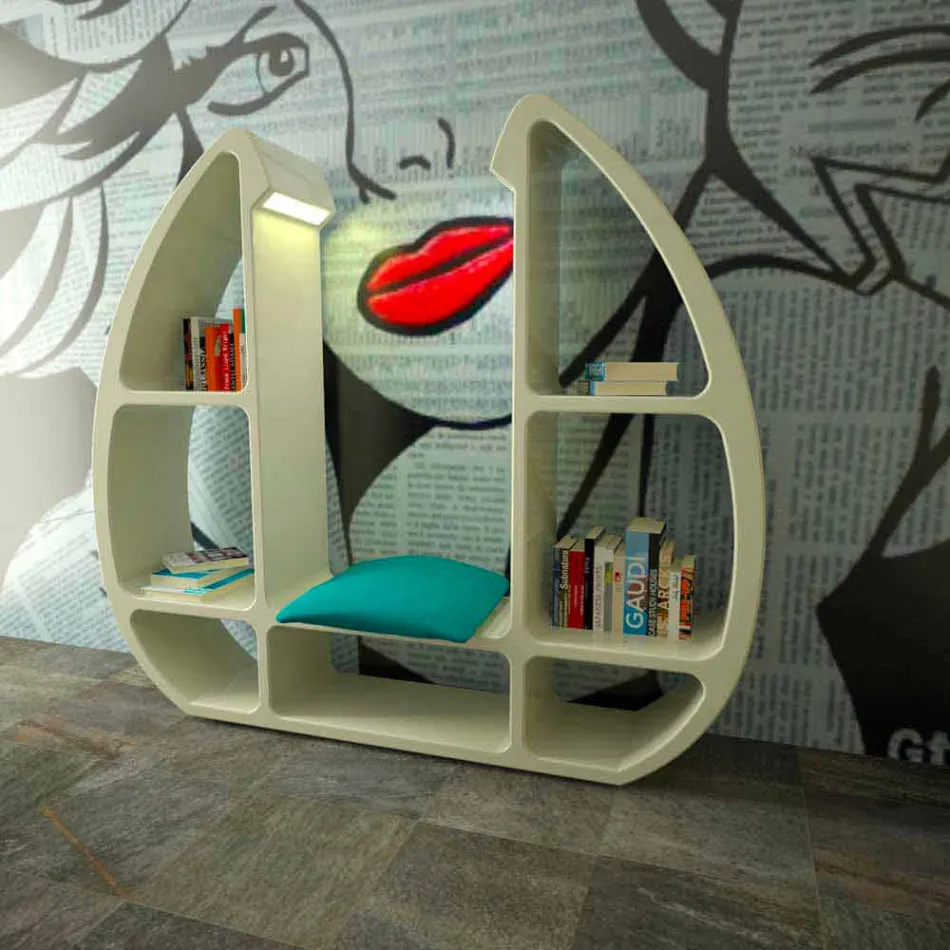 Modern Library Shelley Made in Italy Viadurini