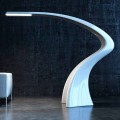 Modern design Solid Surface floor lamp Lumia, made in Italy