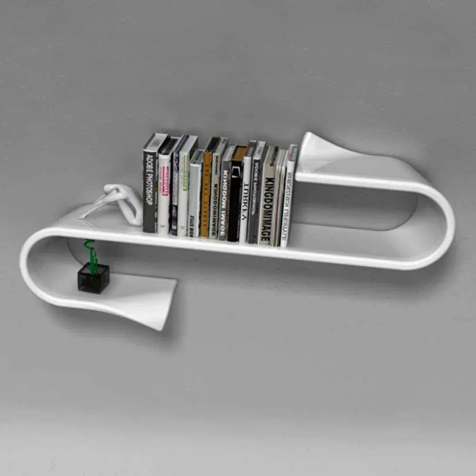 Shelf Design Modern Waveshelf Made in Italy Viadurini