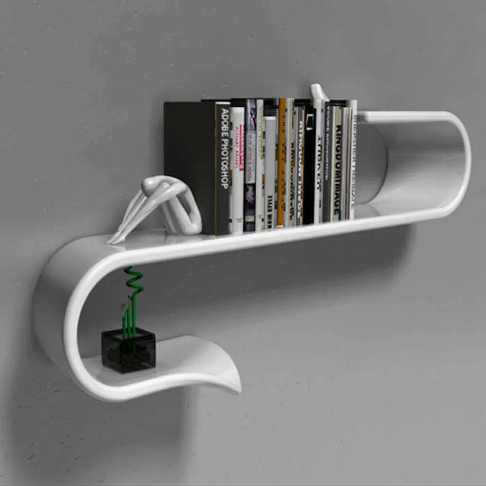 Shelf Design Modern Waveshelf Made in Italy Viadurini