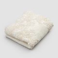 2 Cotton Terry Towelling Guest Towels and Lace Linen Blend Edge - Ginova