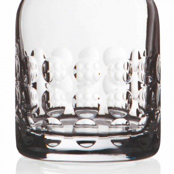 2 bottles for whiskey in ecological crystal decorated with cap - titanioball