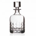 2 Whiskey Bottles in Eco Crystal Decorated with Cap, Luxury Line - Titanioball