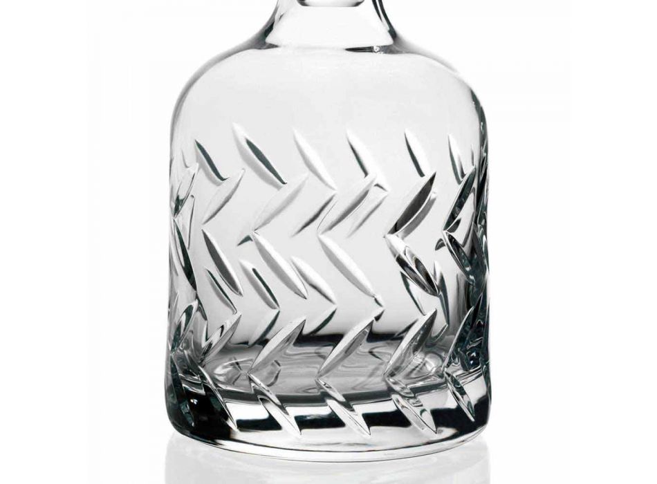 2 Eco-friendly Crystal Whiskey Bottles with Vintage Decorative Cap - Arrhythmia