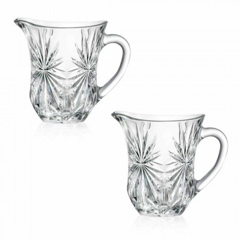 2 Design Water Jugs with Ultraclear Superior Sound Glass Decoration - Daniele