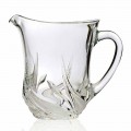 2 Eco Crystal Water Jugs with Decorations, Made in Italy Luxury Line - Avvento