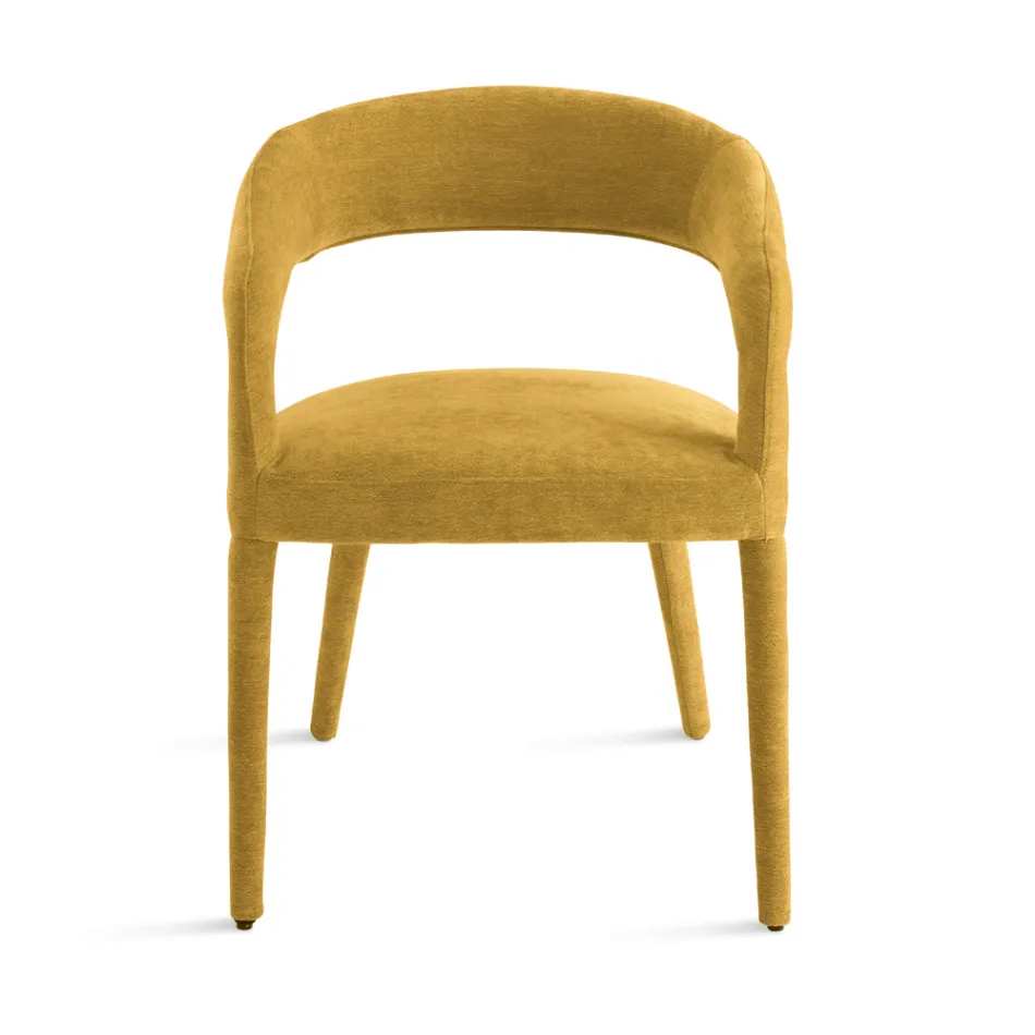 2 Upholstered Armchairs in Bouclè Fabric with Covered Frame - Domenica Viadurini