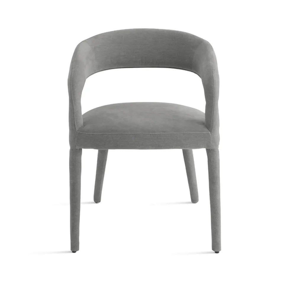 2 Upholstered Armchairs in Bouclè Fabric with Covered Frame - Domenica Viadurini