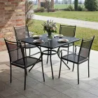 2 Classically Designed Metal Garden Armchairs Made in Italy - Solis Viadurini