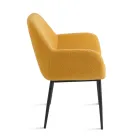 2 Bouclè Fabric Armchairs in Different Colors and Metal Frame - Teodora Viadurini