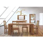 2 Modern Design Wooden Kitchen Chairs - Sandy Viadurini