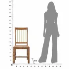 2 Modern Design Wooden Kitchen Chairs - Sandy Viadurini