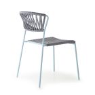 2 Outdoor Chairs with Seat and Back in Nautical Rope Made in Italy - Lisafilo Viadurini