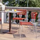 2 Outdoor Chairs with Seat and Back in Nautical Rope Made in Italy - Lisafilo Viadurini
