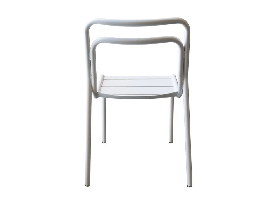 2 Indoor and Outdoor Chairs in 100% Recycled Aluminum in Different Colors - Drink Viadurini