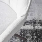 2 Indoor Chairs in Bronze Metal with Bliss Fabric Seat - Varen Viadurini