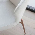 2 Indoor Chairs Made of Metal with Bliss Fabric Seat - Avenia Viadurini