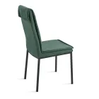 2 Upholstered Chairs in Colorful Fabric and Metal Frame - Fabrizio Viadurini