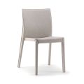 2 Stackable Chairs in Polypropylene, Fiberglass and Upholstered in Wool - Found