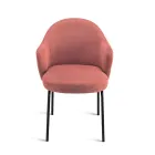 2 Fabric Chairs with Spring Seat and Metal Frame - Alighieri Viadurini
