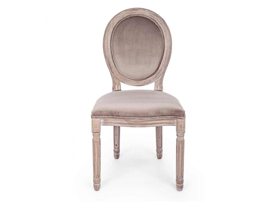 2 Classic Design Dining Room Chairs in Polyester Homemotion - Dalida