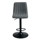 2 Living Room Stools with Upholstered Fabric Seats in Different Colors - Impeto Viadurini