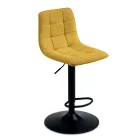 2 Living Room Stools with Fabric Seat in Different Colors - Corrente Viadurini